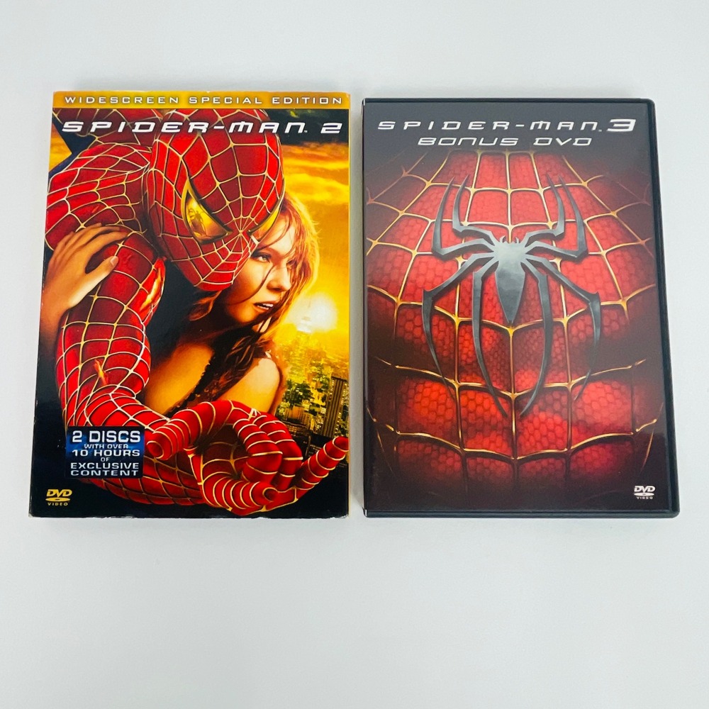 Spider-Man 2 Widescreen Special Edition & Spider-Man 3 Bonus DVD Set Marvel Good